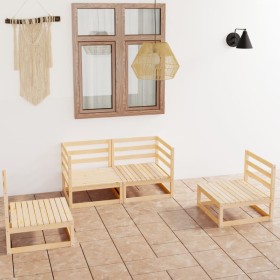 Garden furniture set 4 pieces solid pine wood by vidaXL, Garden sets - Ref: Foro24-3075379, Price: 200,98 €, Discount: %