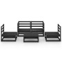 Garden furniture set 5 pieces black solid pine wood by vidaXL, Garden sets - Ref: Foro24-3075388, Price: 286,39 €, Discount: %