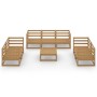 Garden furniture 8 pieces honey brown wood pine wood by vidaXL, Garden sets - Ref: Foro24-3075457, Price: 433,30 €, Discount: %