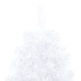 Medio árbol Navidad artificial LED y soporte PVC blanco 240 cm de vidaXL, Arboles de navidad - Ref: Foro24-3077400, Precio: 4...