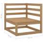 Gartenmöbel 3 Stück honigbraun massivem Kiefernholz von vidaXL, Gartensets - Ref: Foro24-3075472, Preis: 195,80 €, Rabatt: %