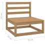 3-piece honey brown solid pine wood garden furniture. by vidaXL, Garden sets - Ref: Foro24-3075472, Price: 195,91 €, Discount: %