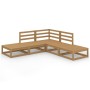 Garden furniture 5 pieces honey brown solid pine wood by vidaXL, Garden sets - Ref: Foro24-3075497, Price: 276,09 €, Discount: %