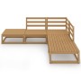 Garden furniture 5 pieces honey brown solid pine wood by vidaXL, Garden sets - Ref: Foro24-3075497, Price: 276,09 €, Discount: %