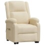 Liftable cream fabric massage chair by vidaXL, Electric massage chairs - Ref: Foro24-3110977, Price: 389,06 €, Discount: %