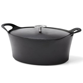 CUISINOX Black oval cast iron enameled casserole dish 3.9 L 29 cm by CUISINOX, Saucepans - Ref: Foro24-438908, Price: 74,99 €...