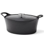 CUISINOX Black oval cast iron enameled casserole dish 3.9 L 29 cm by CUISINOX, Saucepans - Ref: Foro24-438908, Price: 74,77 €...