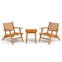 3-piece solid acacia wood bistro set by vidaXL, Garden sets - Ref: Foro24-316253, Price: 245,98 €, Discount: %