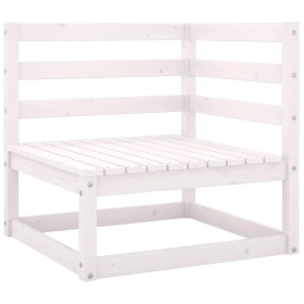 Solid White Pine Wood Garden Corner Sofa by vidaXL, Garden sets - Ref: Foro24-805661, Price: 59,36 €, Discount: %