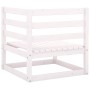 Solid White Pine Wood Garden Corner Sofa by vidaXL, Garden sets - Ref: Foro24-805661, Price: 58,99 €, Discount: %