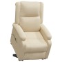 Liftable cream fabric massage chair by vidaXL, Electric massage chairs - Ref: Foro24-3110977, Price: 389,06 €, Discount: %