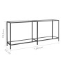 Mesa consola vidrio templado transparente 180x35x75,5 cm de vidaXL, Mesas auxiliares - Ref: Foro24-331702, Precio: 101,26 €, ...