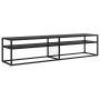 Black tempered glass TV cabinet 180x40x40.5 cm by vidaXL, TV Furniture - Ref: Foro24-331723, Price: 135,45 €, Discount: %