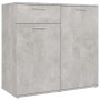 Concrete gray plywood sideboard 80x36x75 cm by vidaXL, Sideboards - Ref: Foro24-805774, Price: 86,99 €, Discount: %