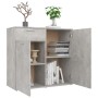 Aparador de madera contrachapada gris hormigón 80x36x75 cm de vidaXL, Aparadores - Ref: Foro24-805774, Precio: 88,00 €, Descu...