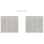 Aparador de madera contrachapada gris hormigón 80x36x75 cm de vidaXL, Aparadores - Ref: Foro24-805774, Precio: 88,00 €, Descu...