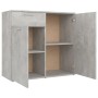 Aparador de madera contrachapada gris hormigón 80x36x75 cm de vidaXL, Aparadores - Ref: Foro24-805774, Precio: 88,00 €, Descu...