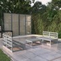 Muebles de jardín 5 piezas gris madera maciza de pino de vidaXL, Conjuntos de jardín - Ref: Foro24-3075241, Precio: 223,96 €,...