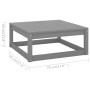 Garden footstool with cushions 2 pcs solid pine wood by vidaXL, Modular outdoor sofas - Ref: Foro24-3076281, Price: 108,52 €,...