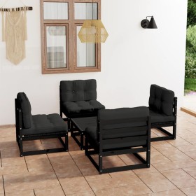 5-piece garden furniture set with solid pine wood cushions by vidaXL, Garden sets - Ref: Foro24-3076318, Price: 467,99 €, Dis...