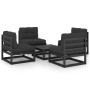 5-piece garden furniture set with solid pine wood cushions by vidaXL, Garden sets - Ref: Foro24-3076318, Price: 466,76 €, Dis...