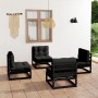 4-piece garden furniture set with solid pine wood cushions by vidaXL, Garden sets - Ref: Foro24-3076313, Price: 393,48 €, Dis...