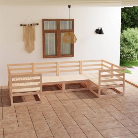 6-piece solid pine wood garden furniture set by vidaXL, Garden sets - Ref: Foro24-3076239, Price: 292,99 €, Discount: %