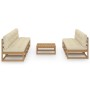 Garden furniture 8 pieces with cushions made of solid pine wood by vidaXL, Garden sets - Ref: Foro24-3076402, Price: 714,99 €...