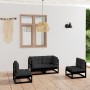 4-piece garden furniture set with solid pine wood cushions by vidaXL, Garden sets - Ref: Foro24-3076433, Price: 437,87 €, Dis...