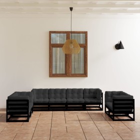 8-piece garden furniture set with solid pine wood cushions by vidaXL, Garden sets - Ref: Foro24-3076513, Price: 956,99 €, Dis...