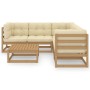 Garden furniture 6 pieces with cushions made of solid pine wood by vidaXL, Garden sets - Ref: Foro24-3076552, Price: 551,99 €...