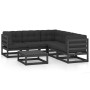 6-piece garden furniture set with solid pine wood cushions by vidaXL, Garden sets - Ref: Foro24-3076553, Price: 633,29 €, Dis...