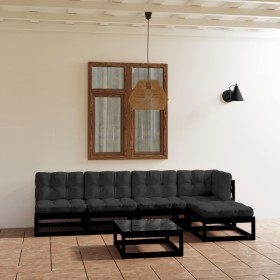 6-piece garden furniture set with solid pine wood cushions by vidaXL, Garden sets - Ref: Foro24-3076573, Price: 598,99 €, Dis...