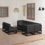 Garden furniture 8 pieces and cushions solid pine wood by vidaXL, Garden sets - Ref: Foro24-3076663, Price: 873,05 €, Discoun...