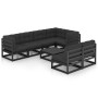 Garden furniture 8 pieces and cushions solid pine wood by vidaXL, Garden sets - Ref: Foro24-3076663, Price: 873,05 €, Discoun...