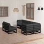 7-piece garden furniture set with solid pine wood cushions by vidaXL, Garden sets - Ref: Foro24-3076658, Price: 756,84 €, Dis...