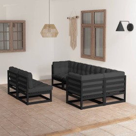 7-piece garden furniture set with solid pine wood cushions by vidaXL, Garden sets - Ref: Foro24-3076658, Price: 757,99 €, Dis...