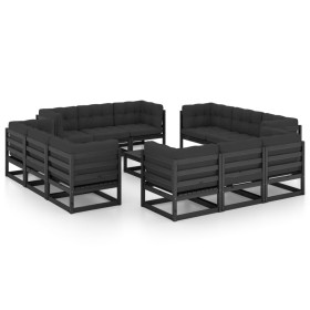 Garden furniture set 13 pieces and solid pine wood cushions by vidaXL, Garden sets - Ref: Foro24-3076348, Price: 1,00 €, Disc...