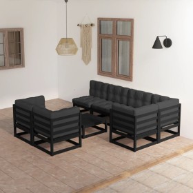 Garden furniture 8 pieces and cushions solid pine wood by vidaXL, Garden sets - Ref: Foro24-3076703, Price: 892,50 €, Discoun...