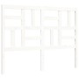 White solid wood bed frame with headboard 140x190 cm by vidaXL, Beds and slatted bases - Ref: Foro24-3194877, Price: 129,99 €...