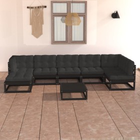 Garden furniture 8 pieces and cushions solid pine wood by vidaXL, Garden sets - Ref: Foro24-3076753, Price: 879,38 €, Discoun...