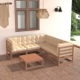 Gartenmöbelset 6-tlg. mit Kissen aus massivem Kiefernholz von vidaXL, Gartensets - Ref: Foro24-3076782, Preis: 551,31 €, Raba...