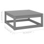 Gartenmöbelset 10-tlg. mit Kissen graues Kiefernholz von vidaXL, Gartensets - Ref: Foro24-3076901, Preis: 895,70 €, Rabatt: %