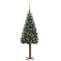 Schlanker Weihnachtsbaum mit Lichtern und Kugeln grün 150 cm von vidaXL, Weihnachtsbäume - Ref: Foro24-3077815, Preis: 78,24 ...