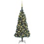 Künstlicher Weihnachtsbaum mit LEDs und grünen PVC-Kugeln 120 cm von vidaXL, Weihnachtsbäume - Ref: Foro24-3077826, Preis: 83...