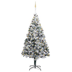 Christmas tree with LED lights, balls and green snow 300 cm by vidaXL, Christmas trees - Ref: Foro24-3077794, Price: 234,30 €...