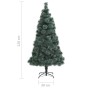 Künstlicher Weihnachtsbaum mit LEDs und grünen PVC-Kugeln 120 cm von vidaXL, Weihnachtsbäume - Ref: Foro24-3077826, Preis: 83...