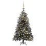 Weihnachtsbaum mit LED, Kugeln und beflocktem Schnee aus PVC und PE 180 cm von vidaXL, Weihnachtsbäume - Ref: Foro24-3077833,...