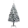 Árbol de Navidad con luces LEDs, bolas y nieve verde 400 cm de vidaXL, Arboles de navidad - Ref: Foro24-3077843, Precio: 473,...