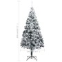 Árbol de Navidad con luces LEDs, bolas y nieve verde 400 cm de vidaXL, Arboles de navidad - Ref: Foro24-3077843, Precio: 473,...